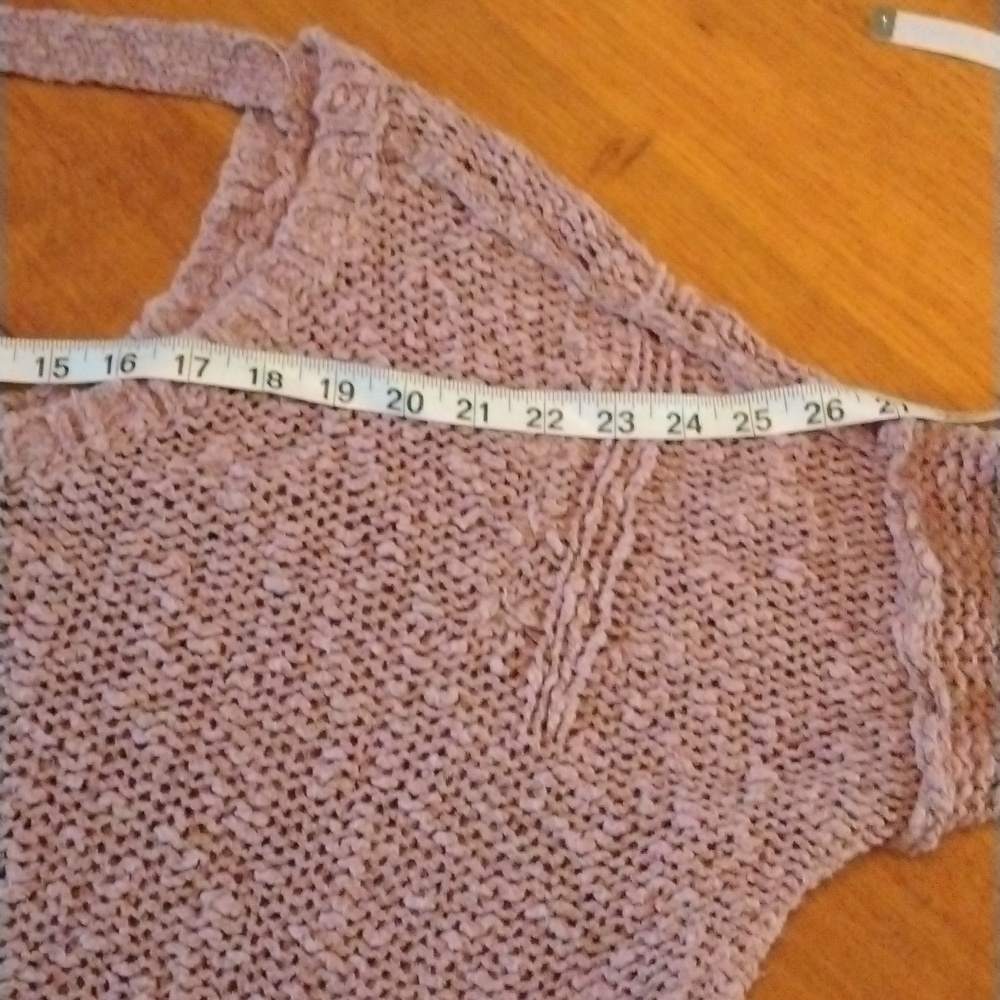 Hollister lavender sweater. Size large. Great details in the back! So fall! - Picture 8 of 9
